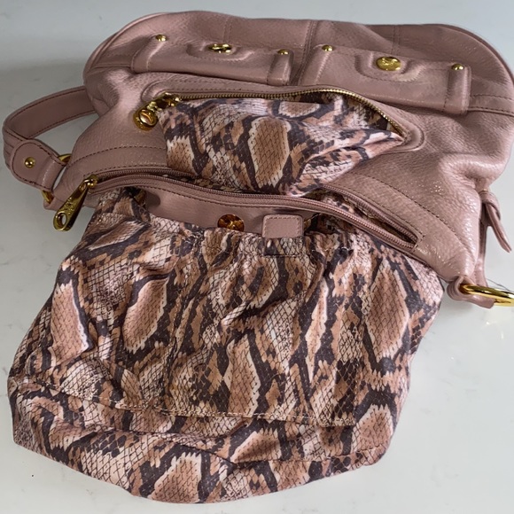 Stone Mountain Bag Purse 85% leather crossbody Rose 14” x 22” - Picture 8 of 13